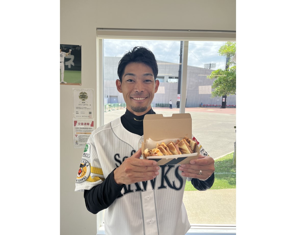 New release of hot sandwiches that Matayoshi pitcher was eager for at FUKCOFFEE!
